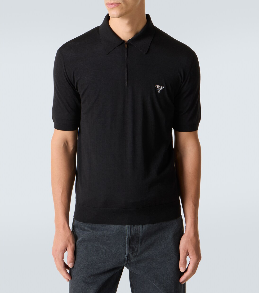 Polohemd aus Schurwolle | Prada