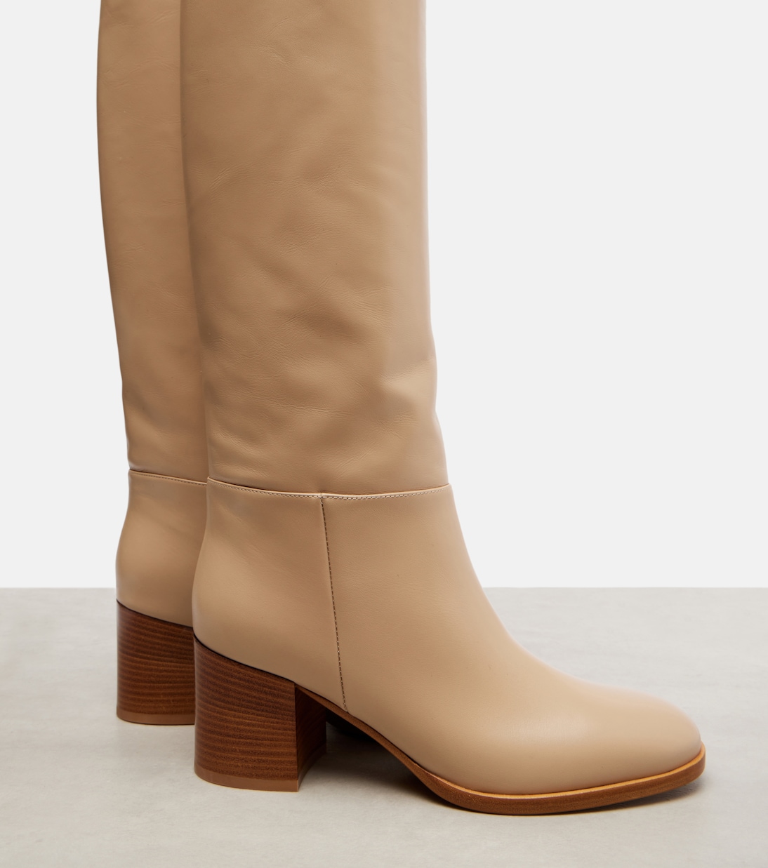 Santiago 60 leather knee-high boots | Gianvito Rossi