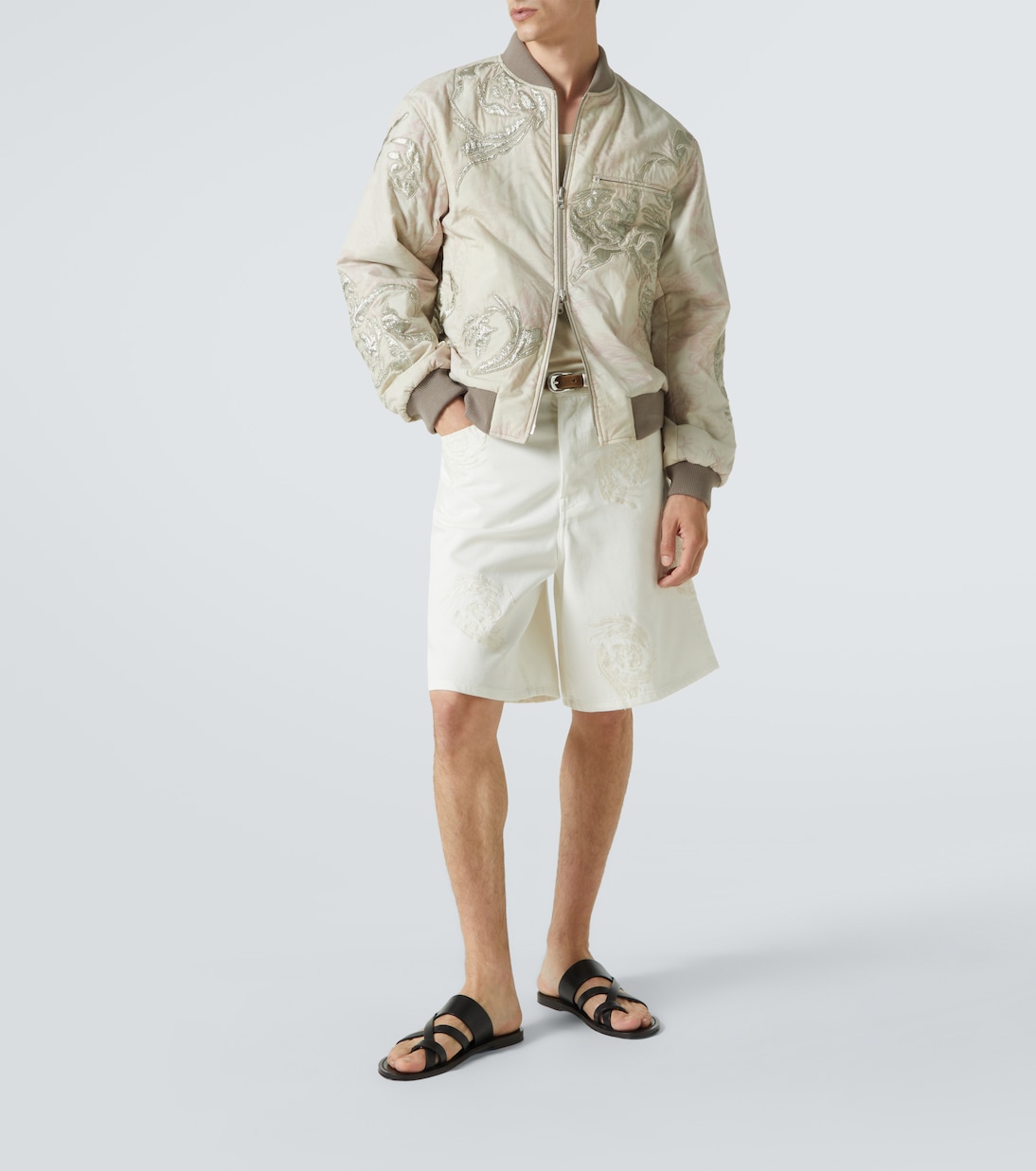 Bestickte Bomberjacke aus Baumwolle | Dries Van Noten