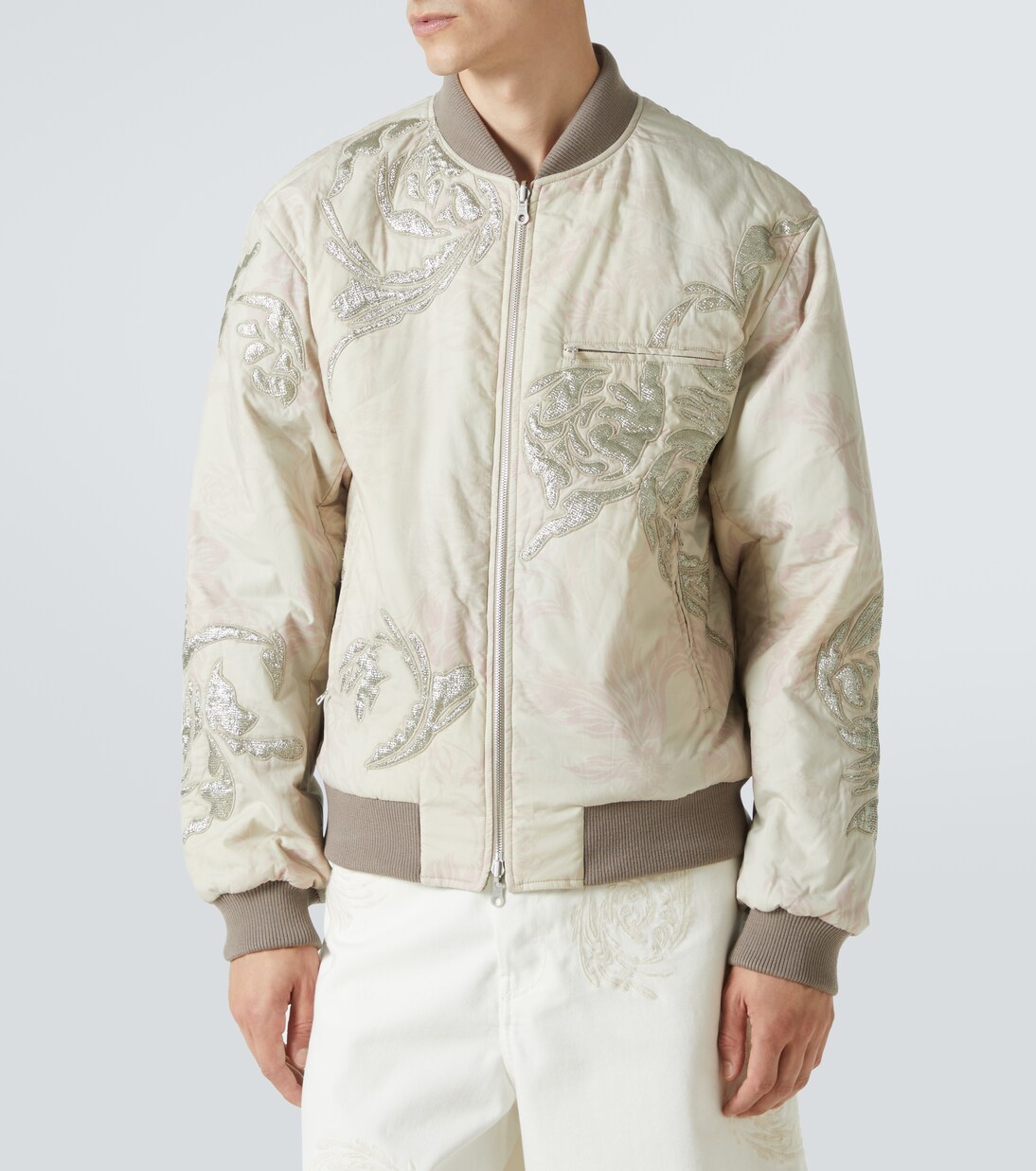 Bestickte Bomberjacke aus Baumwolle | Dries Van Noten