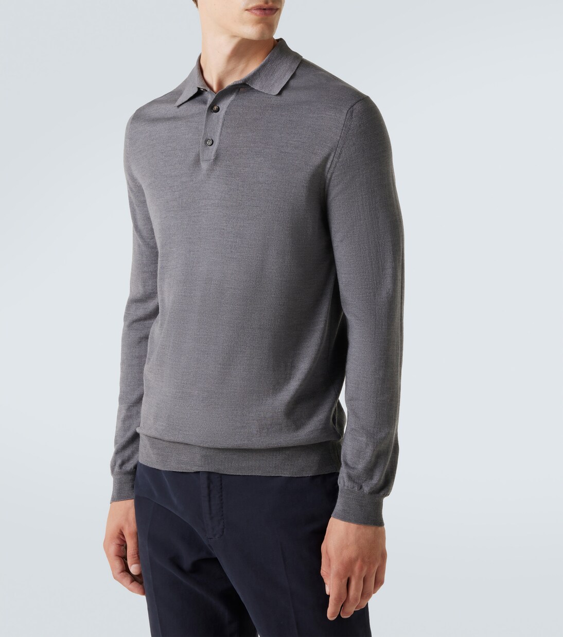 Wool-blend polo shirt | Slowear