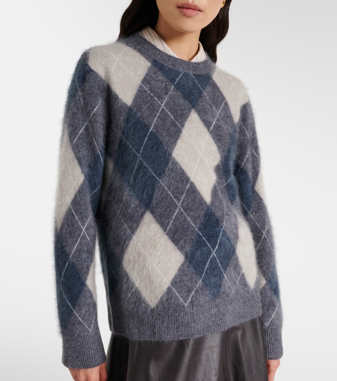 Margy argyle cashmere sweater | Lisa Yang