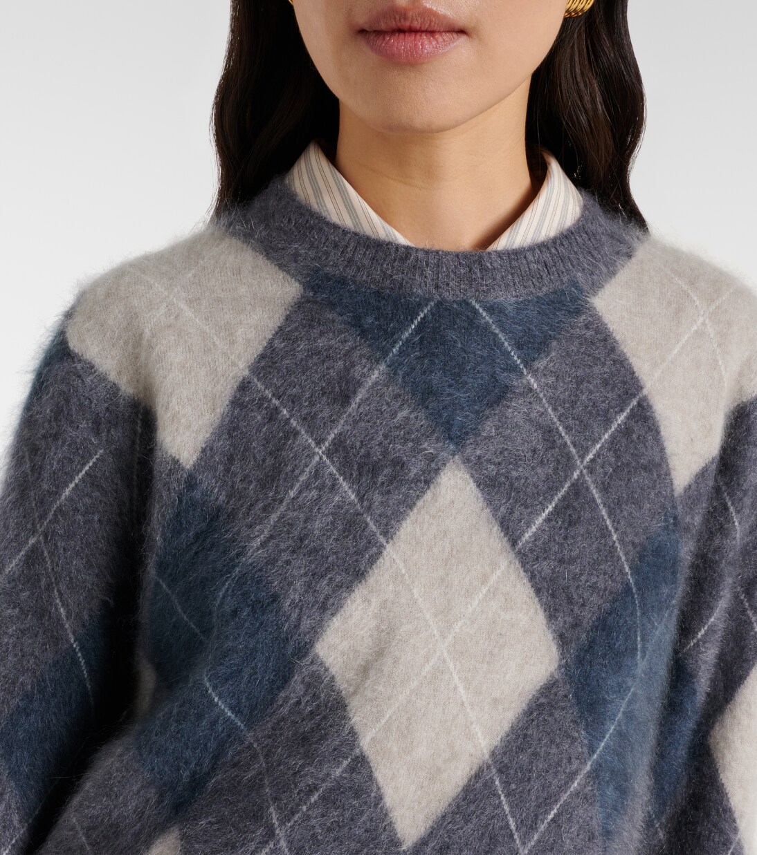 Margy argyle cashmere sweater | Lisa Yang