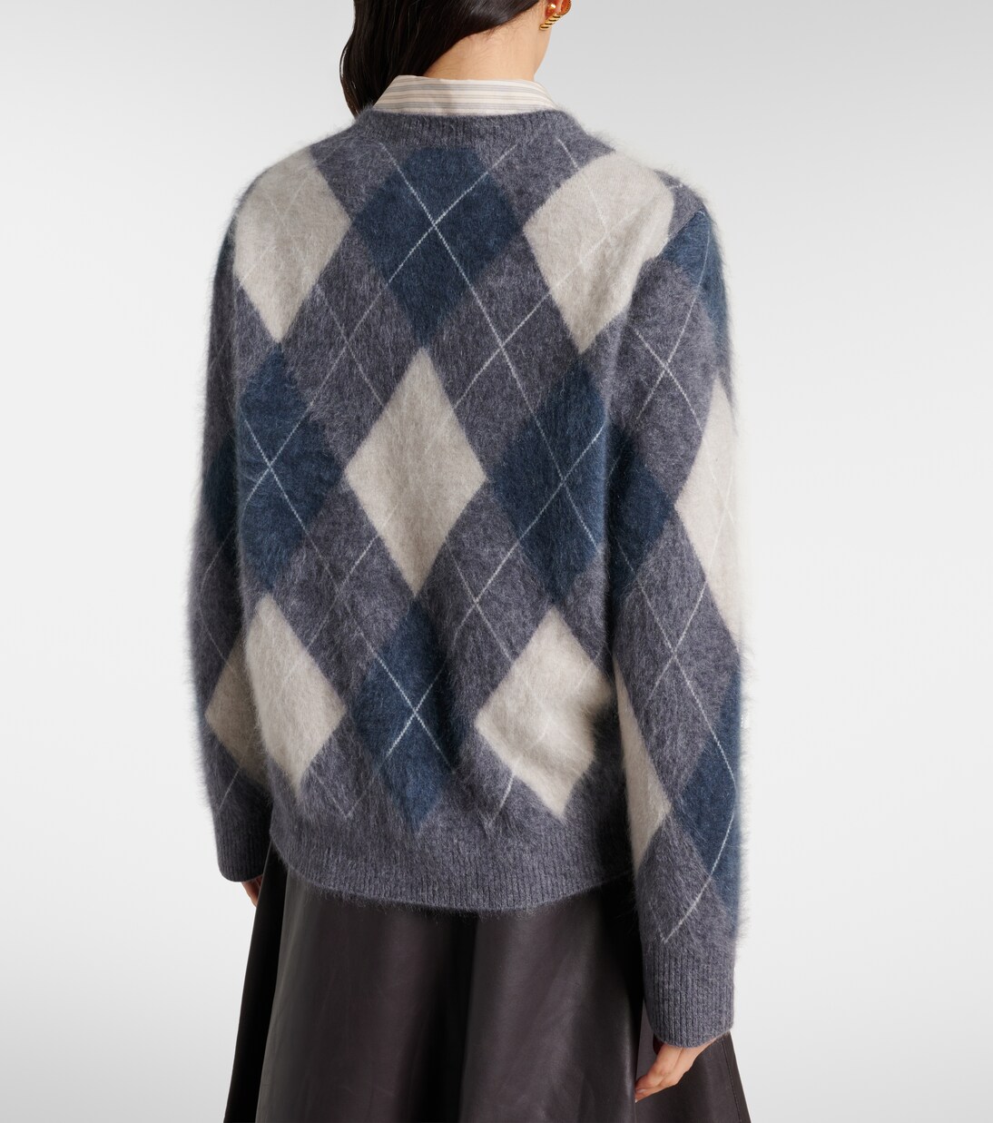 Margy argyle cashmere sweater | Lisa Yang