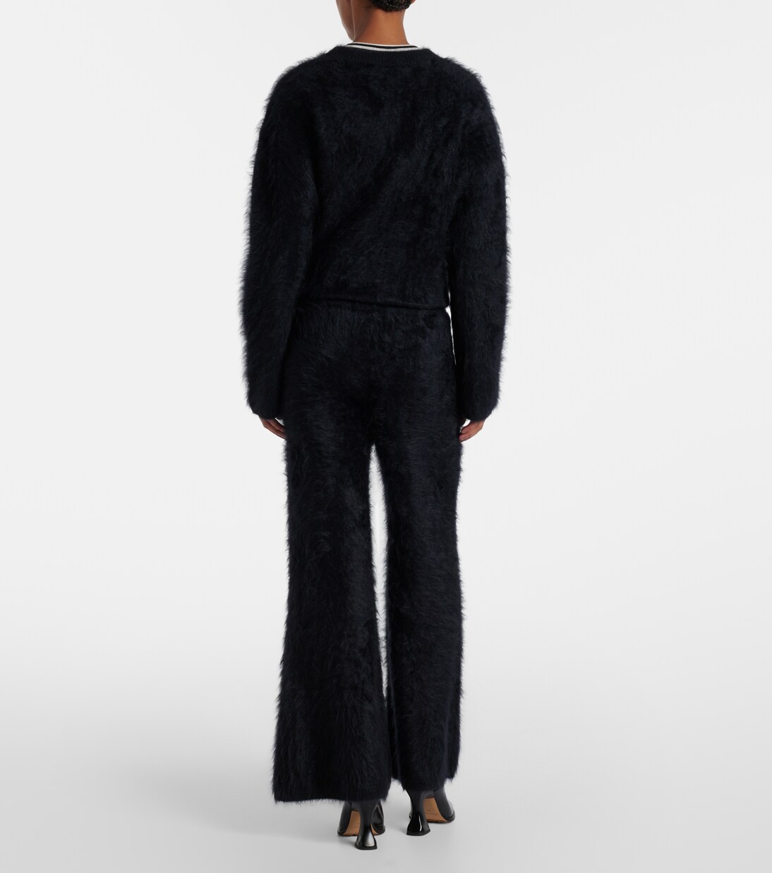 Ellery brushed cashmere flared pants | Lisa Yang