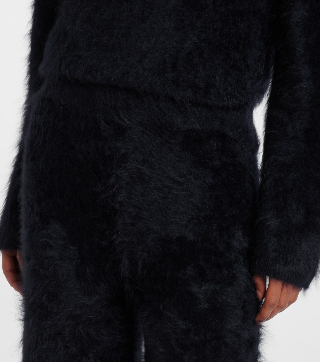 Ellery brushed cashmere flared pants | Lisa Yang