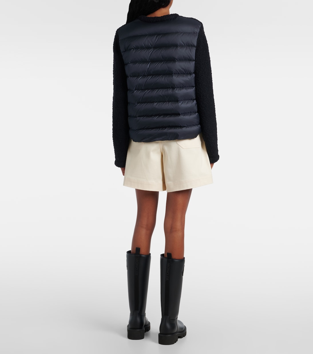 Wool-blend bouclé down jacket | Moncler