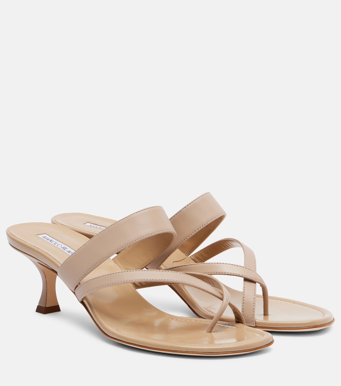 Susa 50 leather thong sandals  | Manolo Blahnik