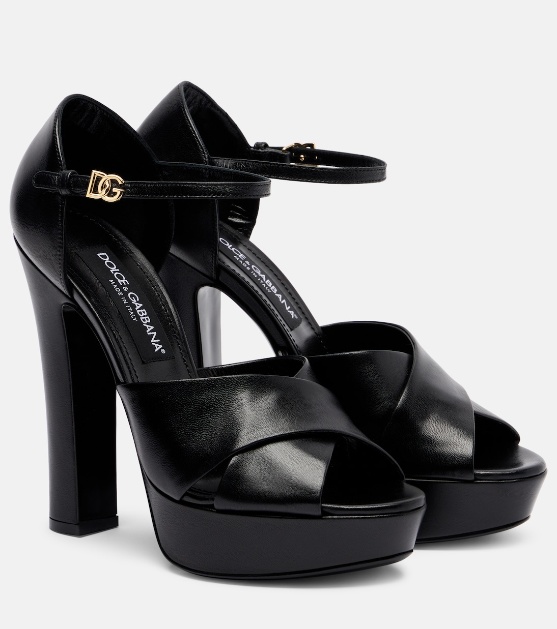 Leather platform sandals | Dolce&Gabbana
