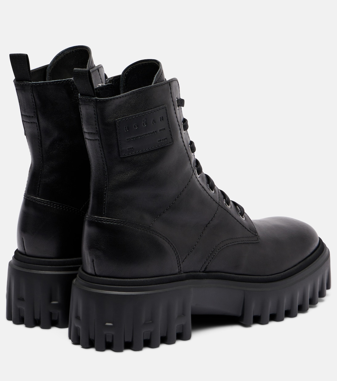 H700 leather combat boots | Hogan