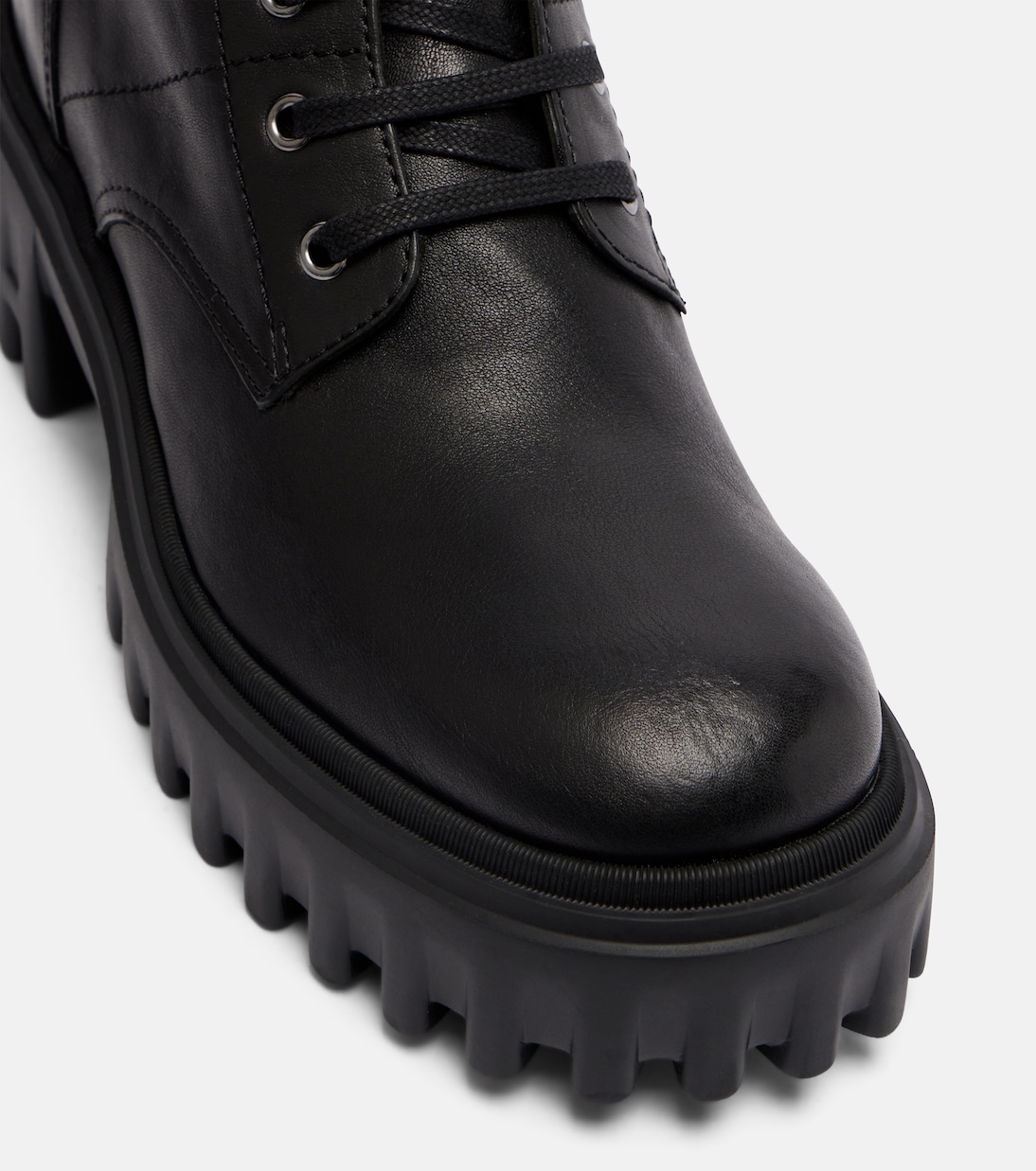 H700 leather combat boots | Hogan
