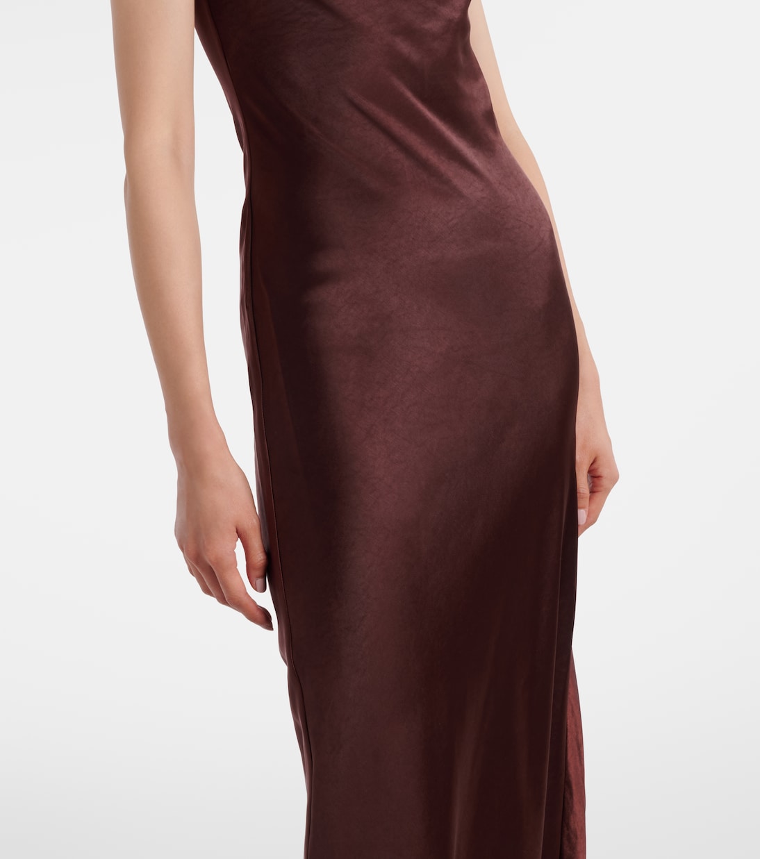 Robe aus Satin mit Kristallen | Self-Portrait