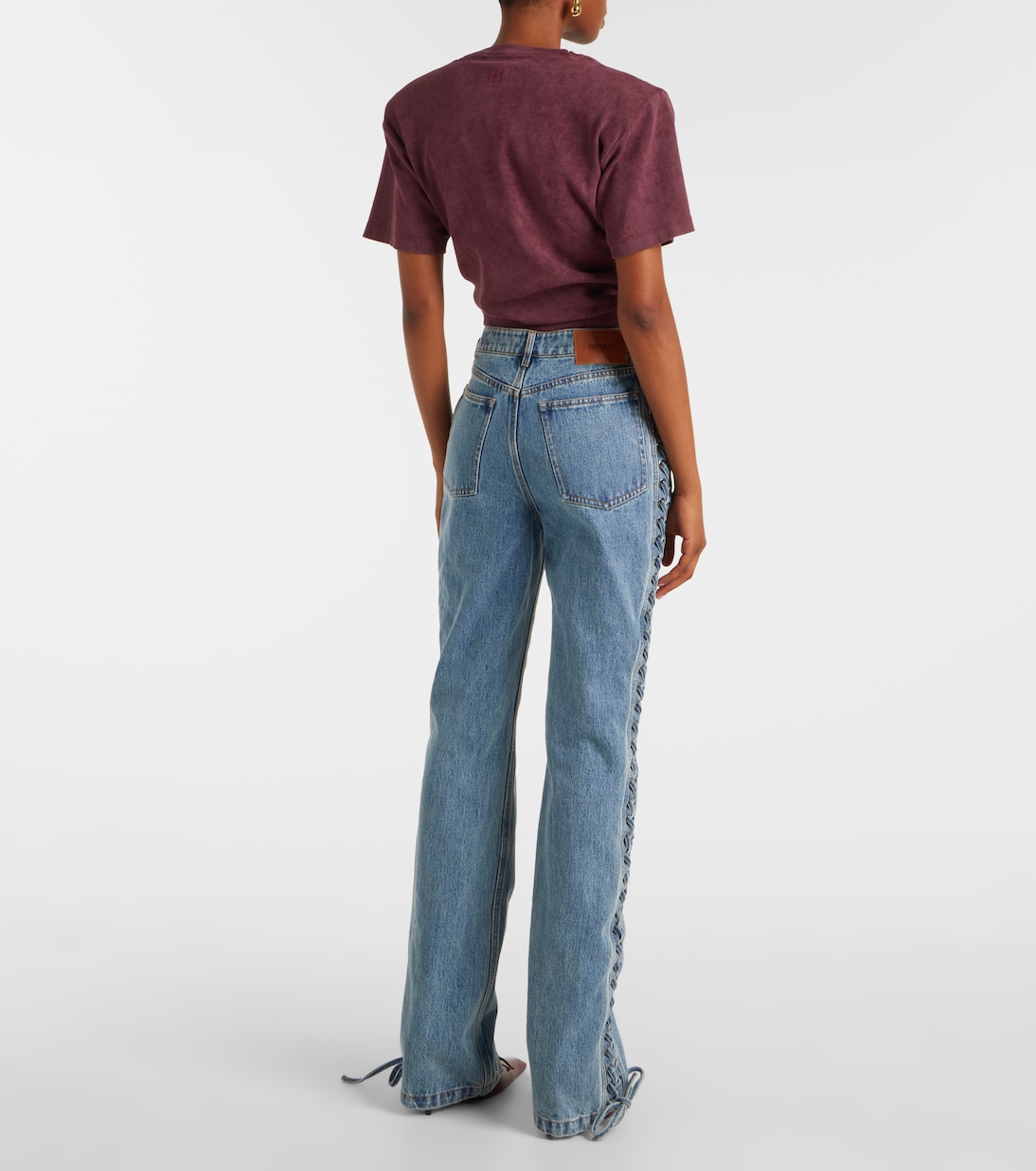 Jeans rectos con cordones | Rotate