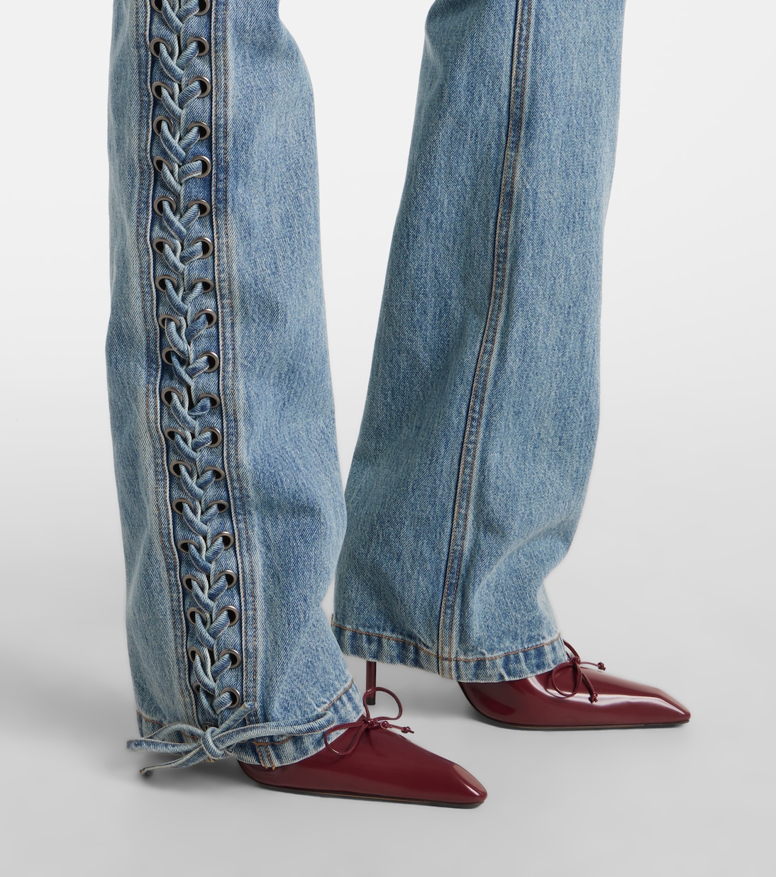 Jeans rectos con cordones | Rotate