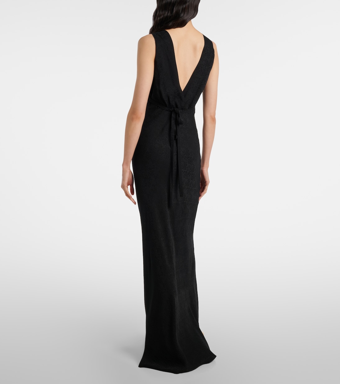 Robe aus Seiden-Jacquard mit Spitze | Chloé