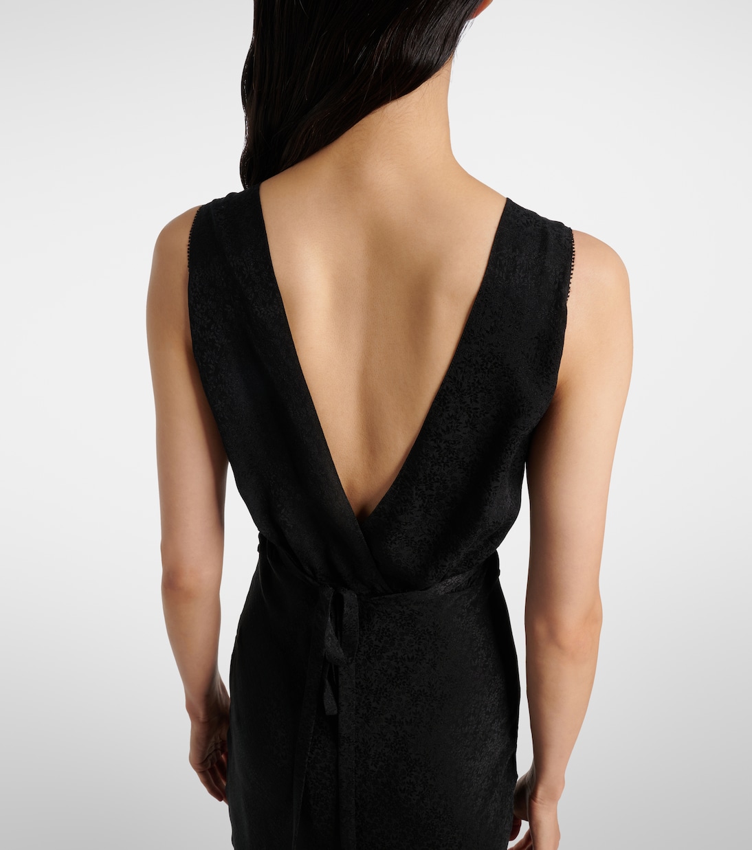 Robe aus Seiden-Jacquard mit Spitze | Chloé