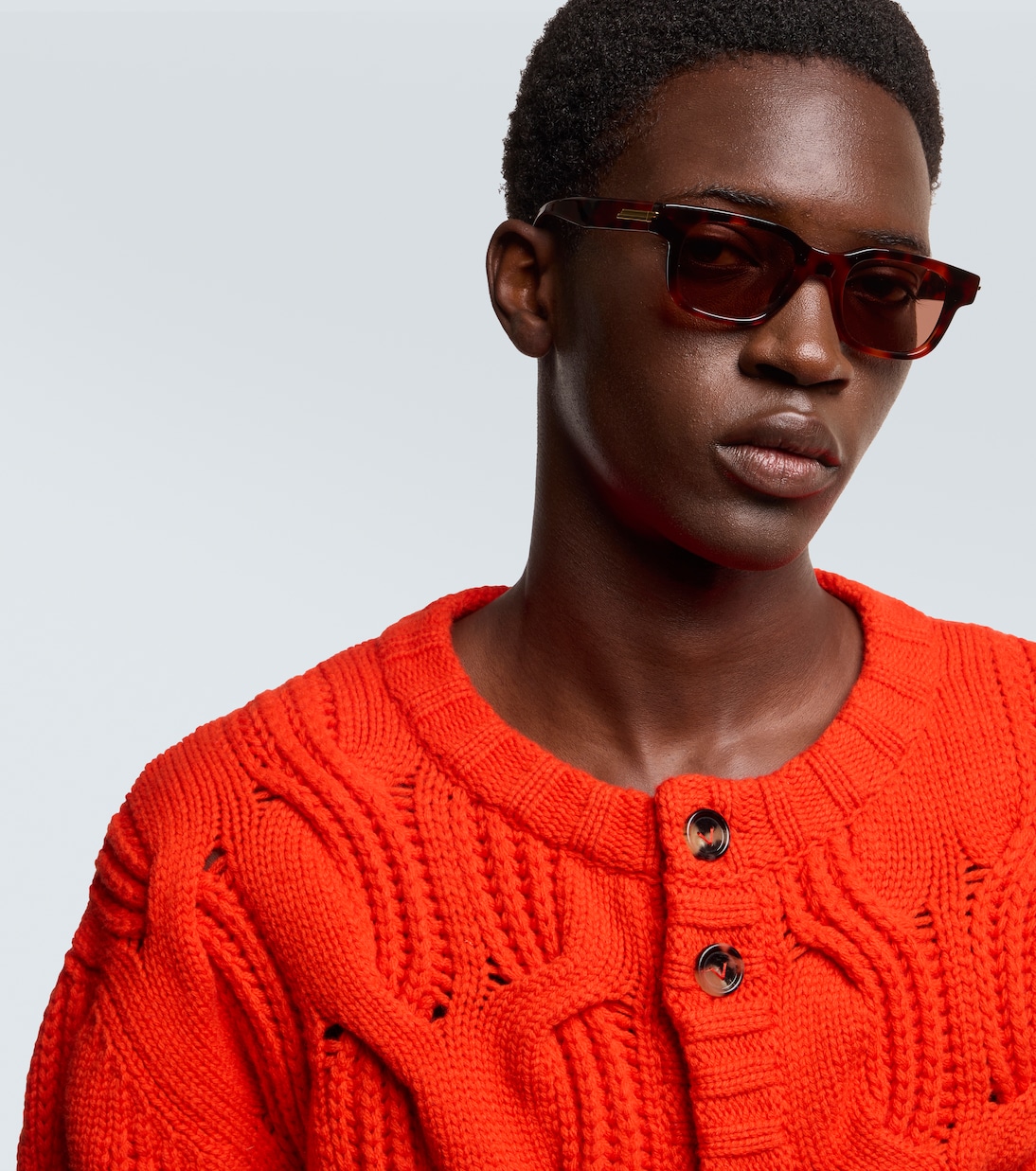 Eckige Sonnenbrille Stretch | Bottega Veneta