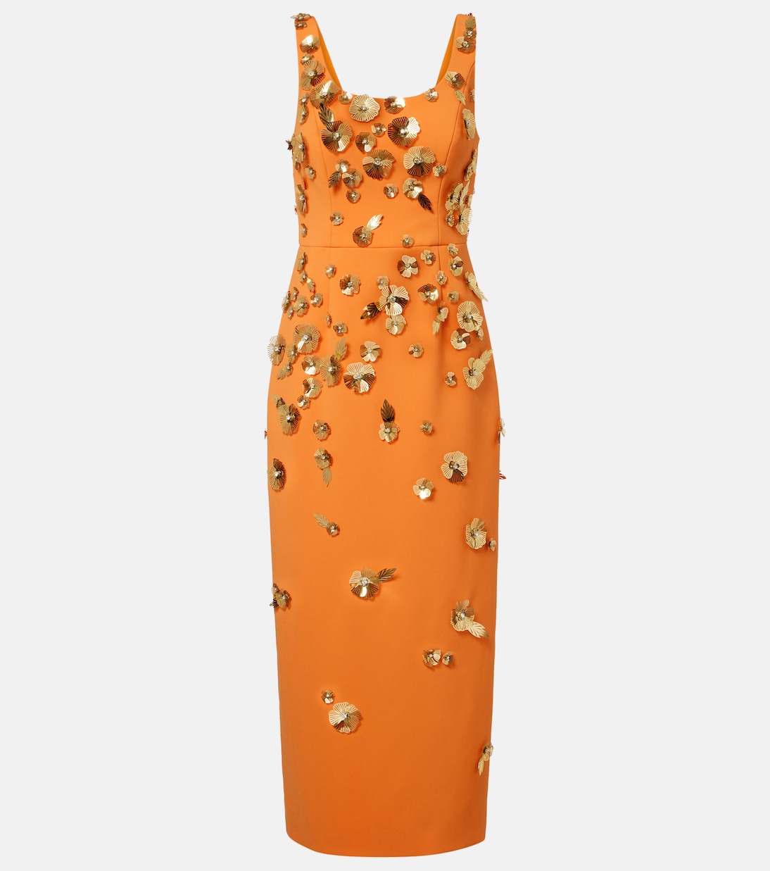 Floral-appliqué cocktail dress | Carolina Herrera