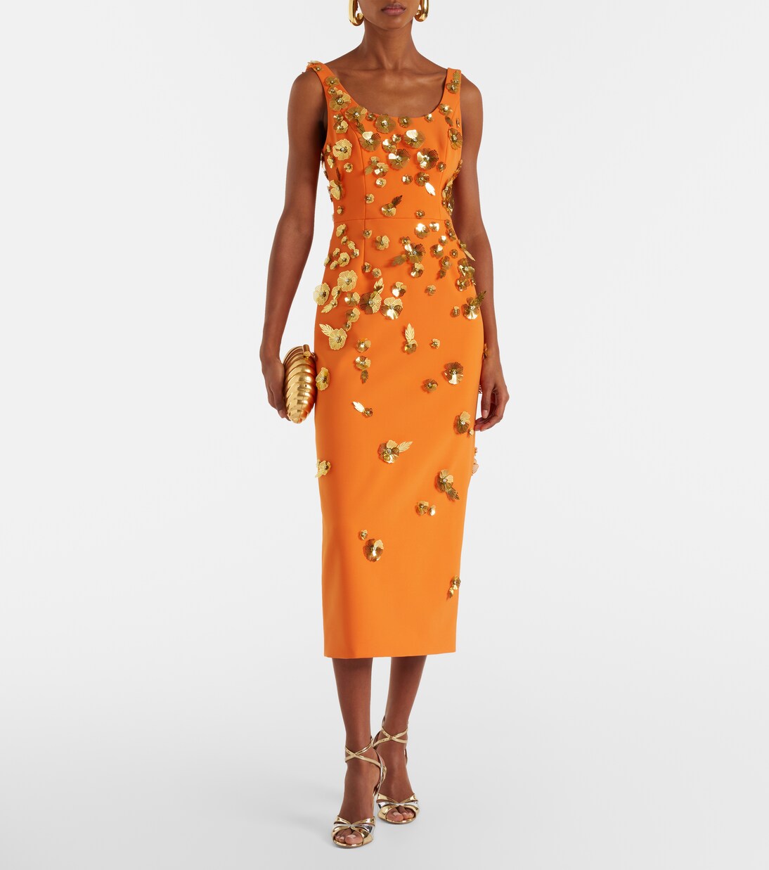 Floral-appliqué cocktail dress | Carolina Herrera