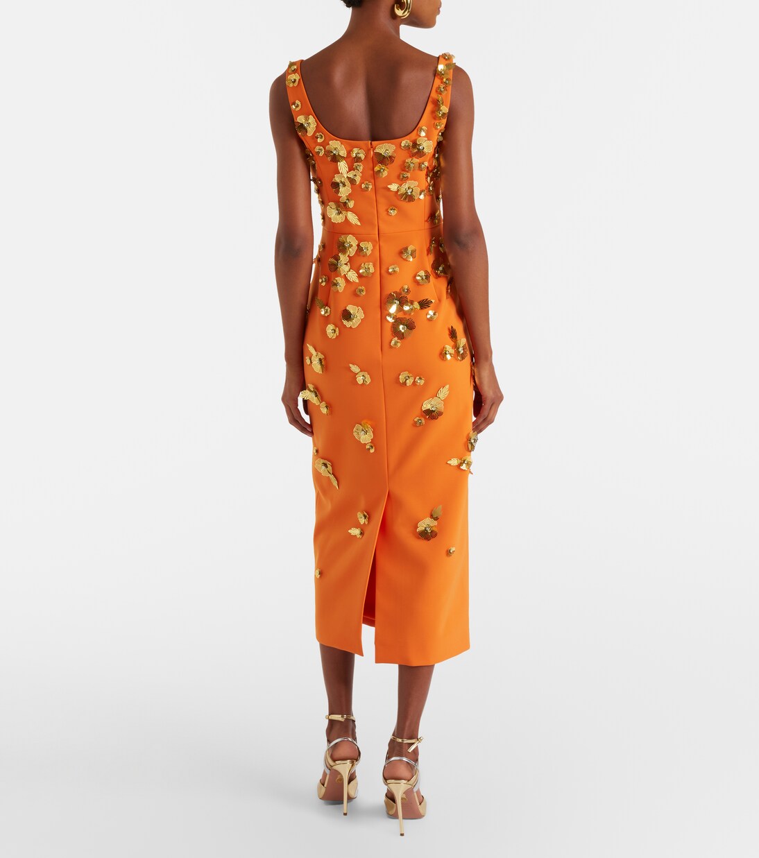Floral-appliqué cocktail dress | Carolina Herrera