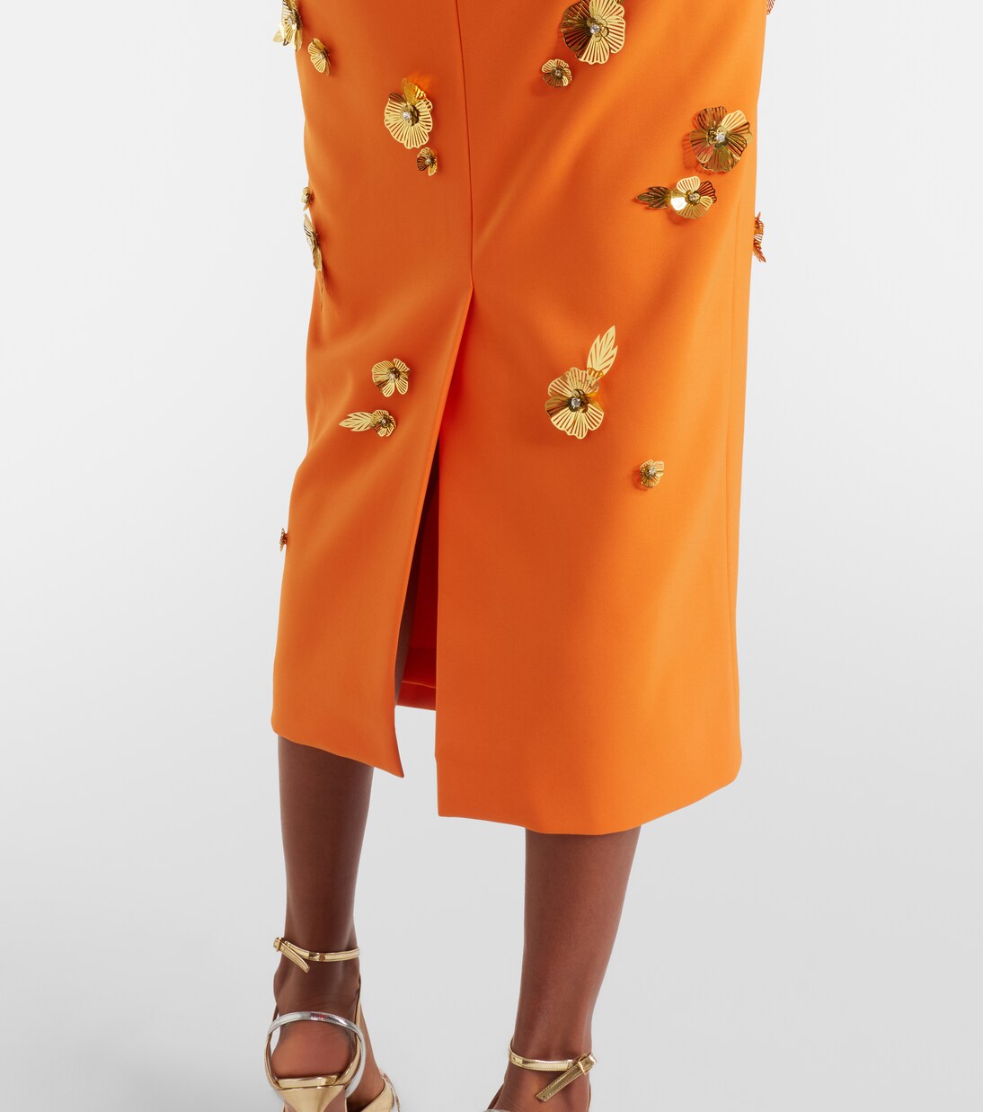 Floral-appliqué cocktail dress | Carolina Herrera