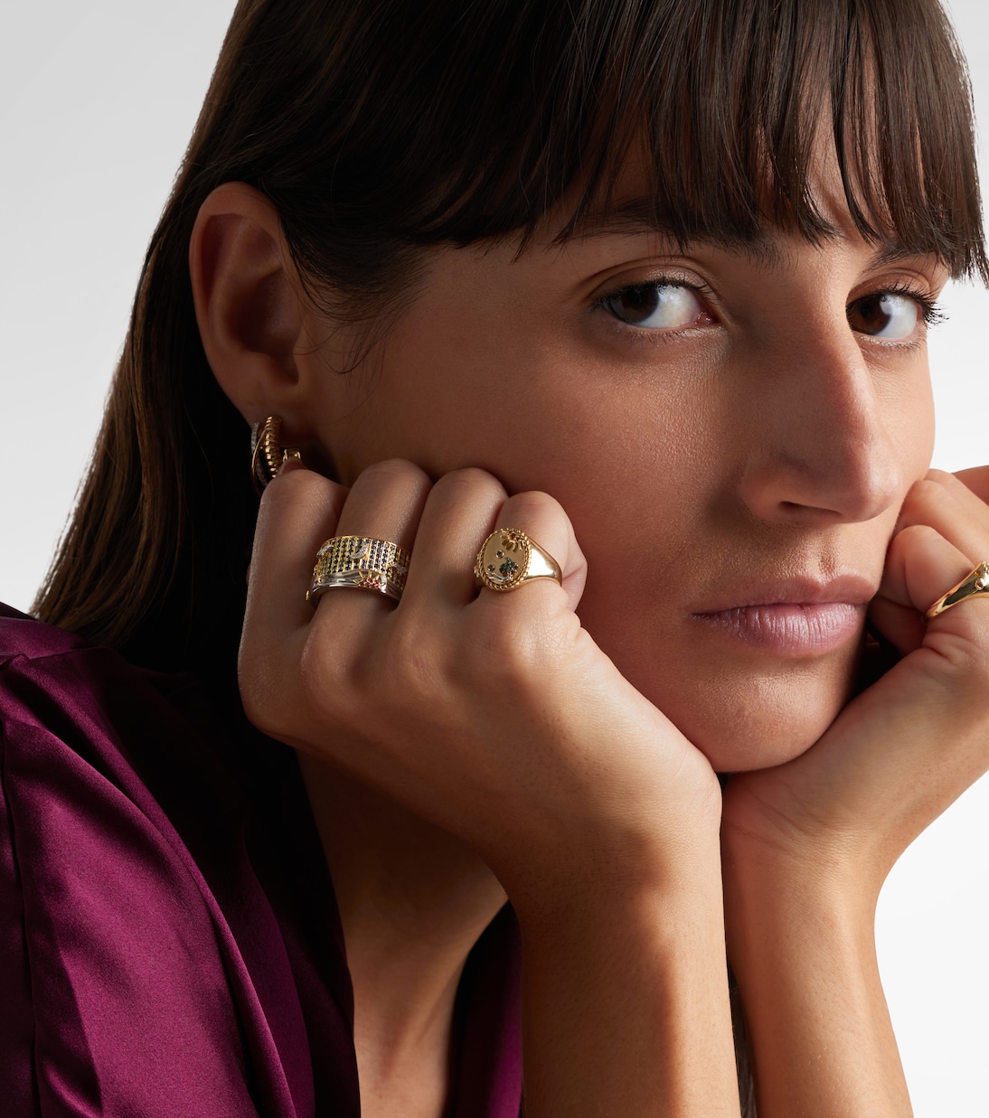 Bague 24 Heures en or 9 ct (375/1000) et pierres précieuses | Yvonne Léon