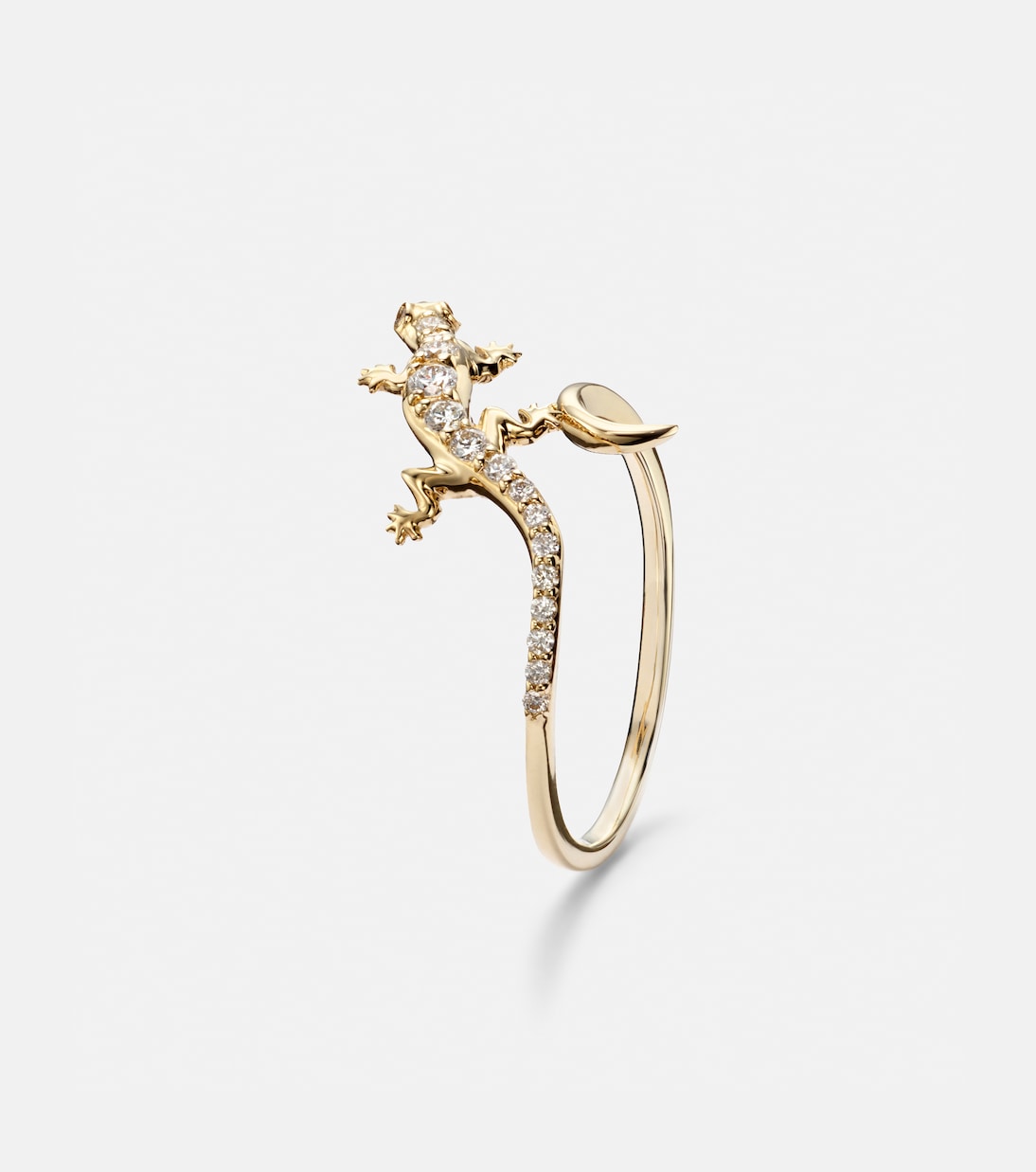 Bague Lizard en or 14 ct et diamants | Sydney Evan