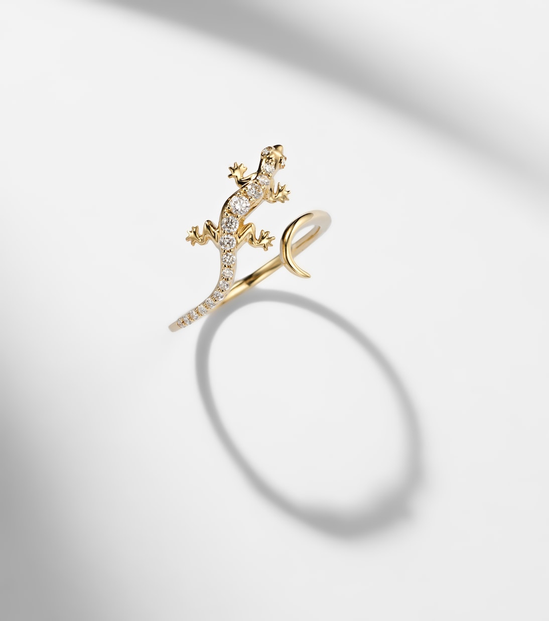Bague Lizard en or 14 ct et diamants | Sydney Evan
