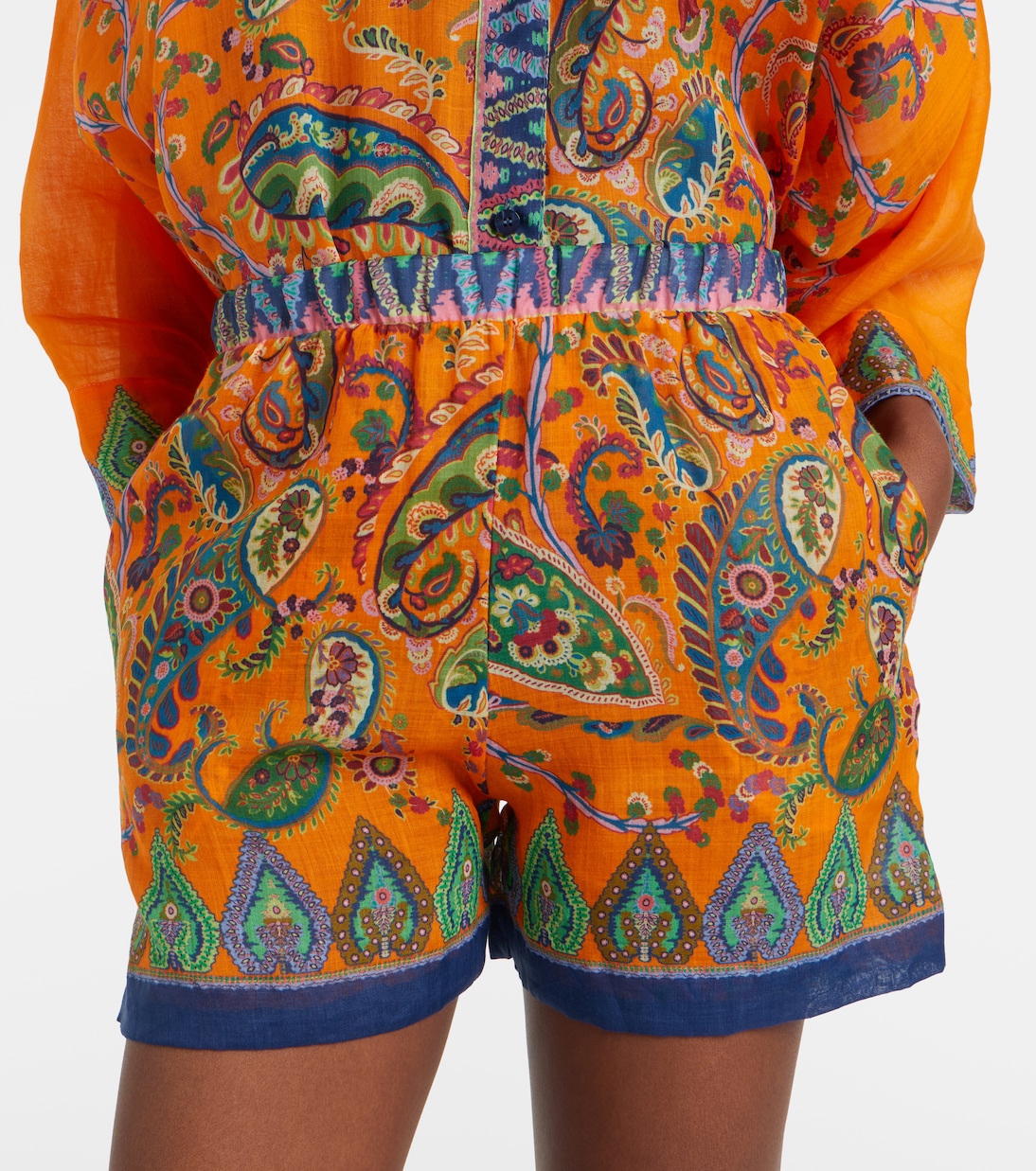Shorts de tiro alto con paisley | Etro