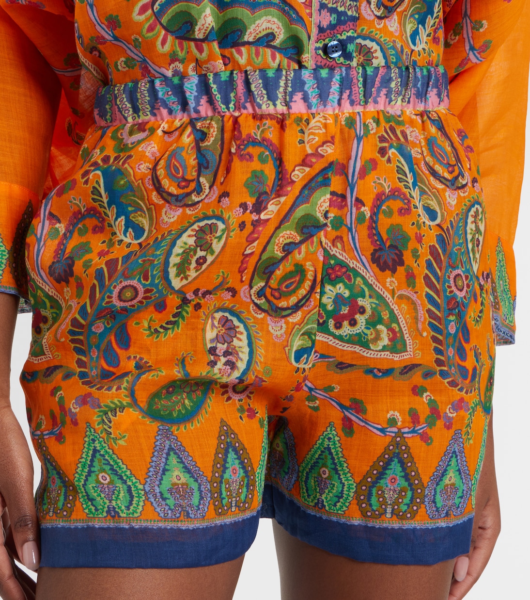 Shorts de tiro alto con paisley | Etro