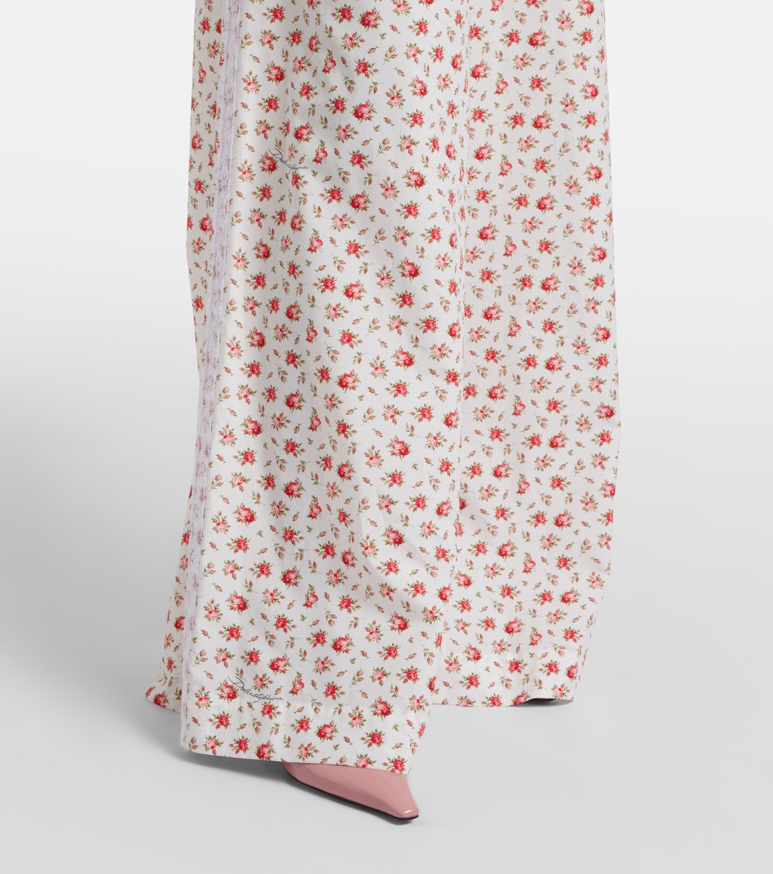 Pantalon ample en popeline de coton mélangé | Dolce&Gabbana