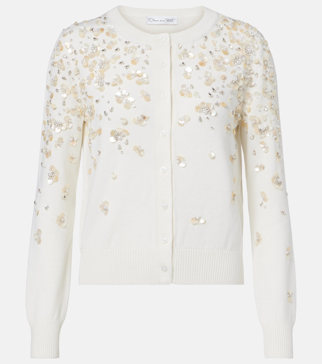 Bestickter Cardigan aus Schurwolle | Oscar de la Renta
