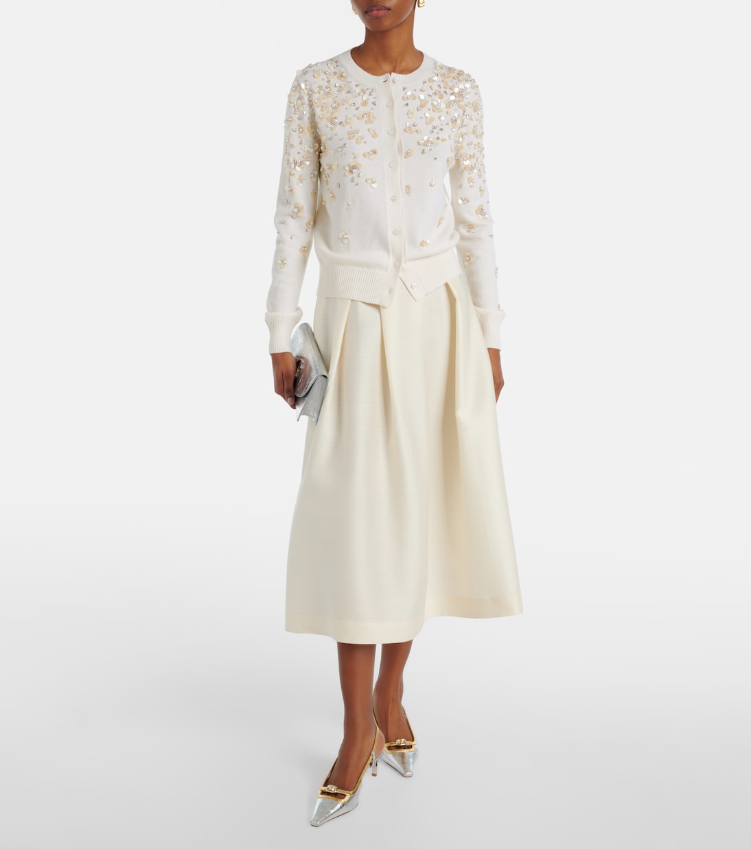 Bestickter Cardigan aus Schurwolle | Oscar de la Renta