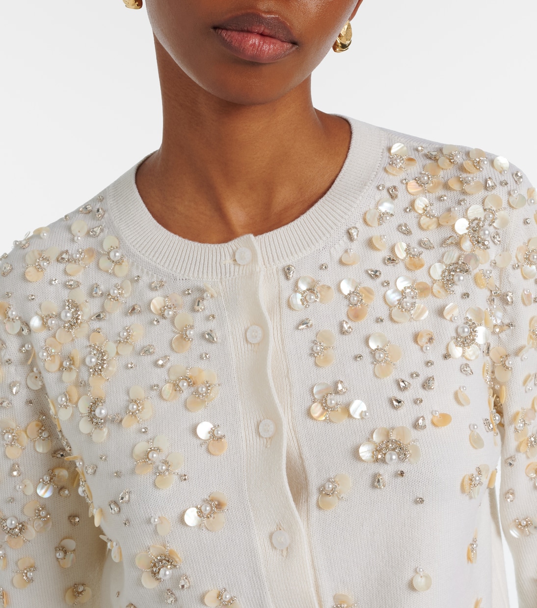 Bestickter Cardigan aus Schurwolle | Oscar de la Renta