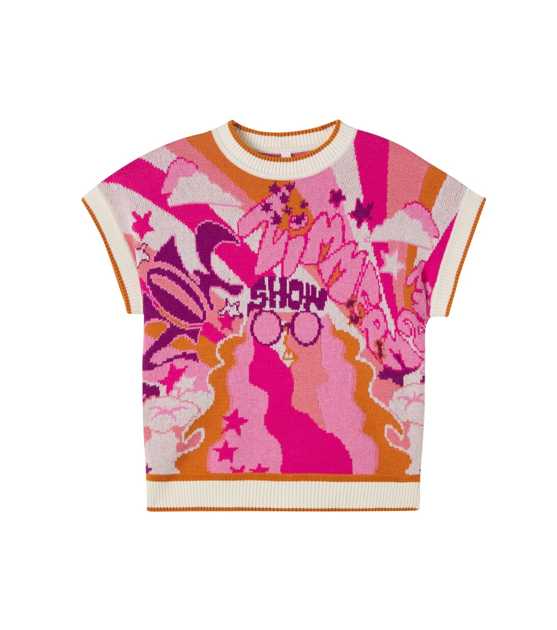 Patience cotton jacquard sweater | Zimmermann Kids