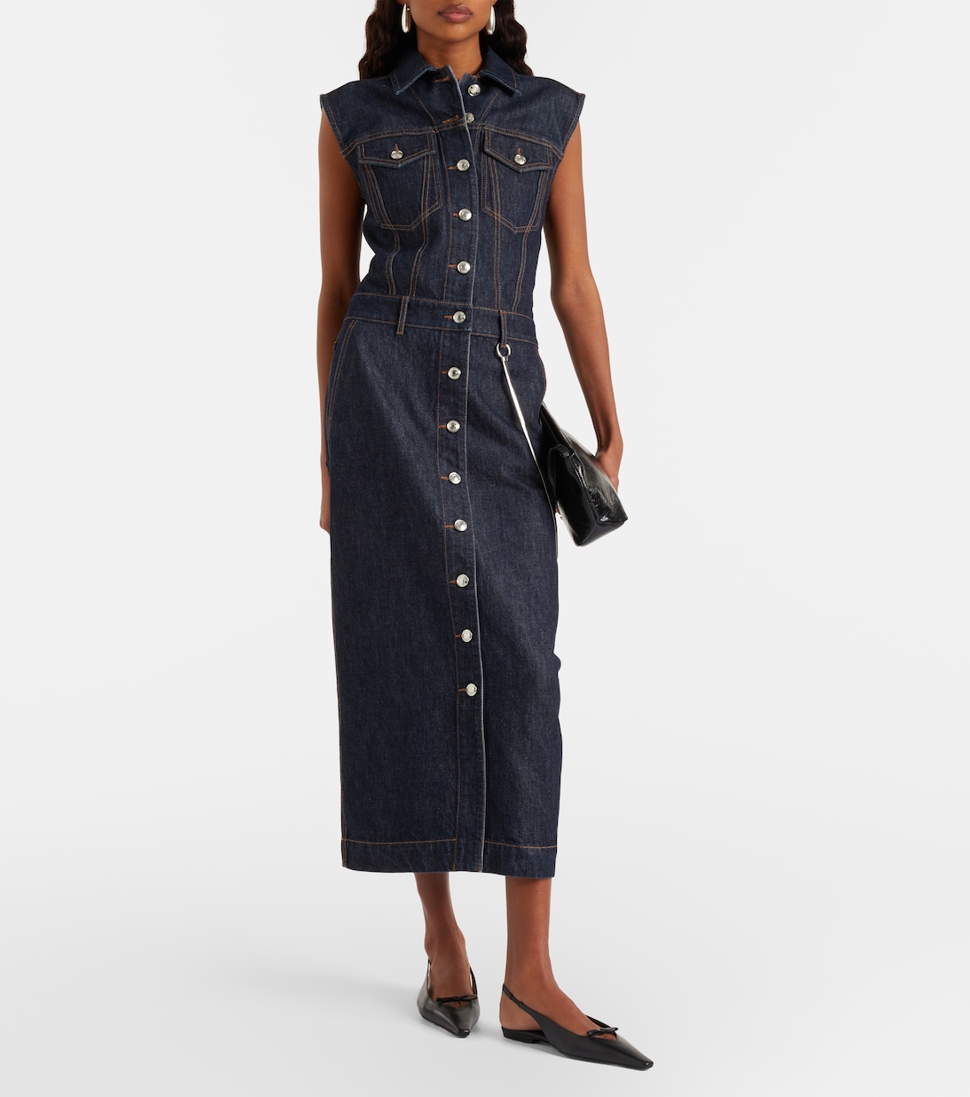 Robe midi Farfalla en jean | Sportmax
