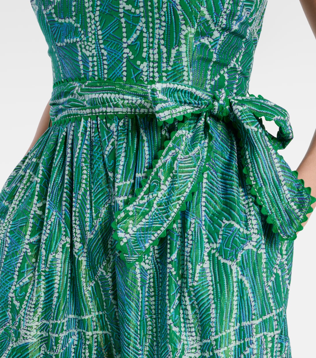 Robe longue Thelma imprimée en coton mélangé | Poupette St Barth