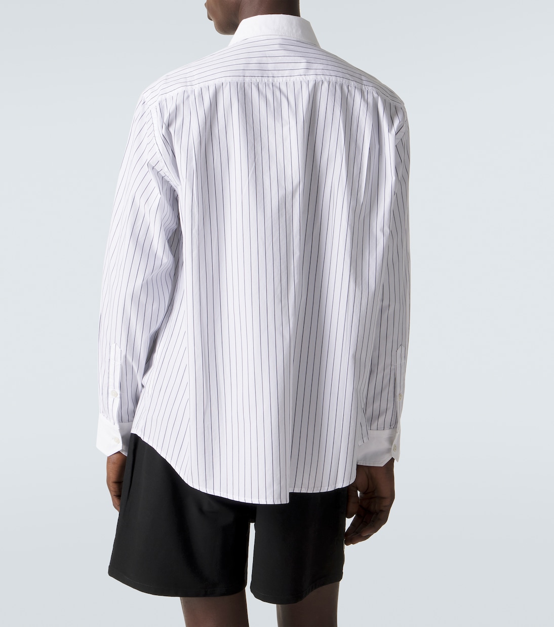 Pinstripe cotton poplin shirt | Bode