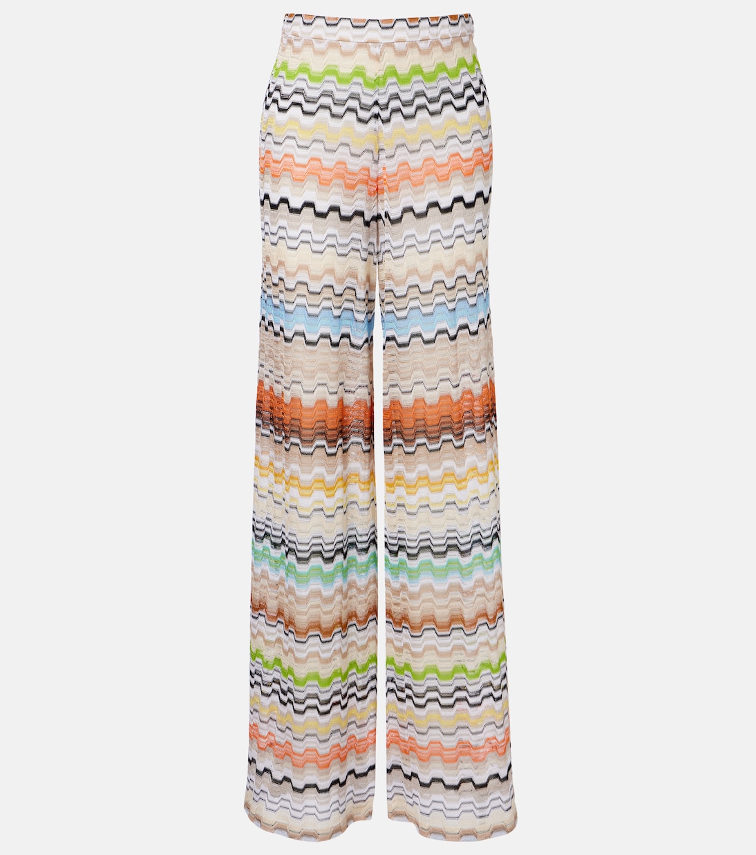 Zig Zag high-rise wide-leg pants | Missoni