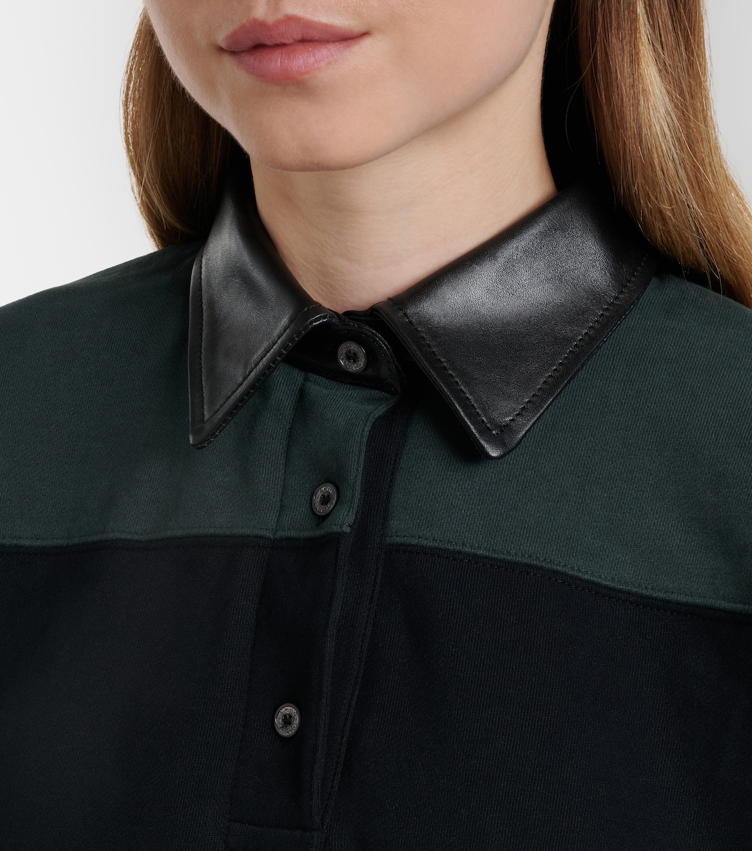 Polo oversized de jersey algodón a rayas | Acne Studios