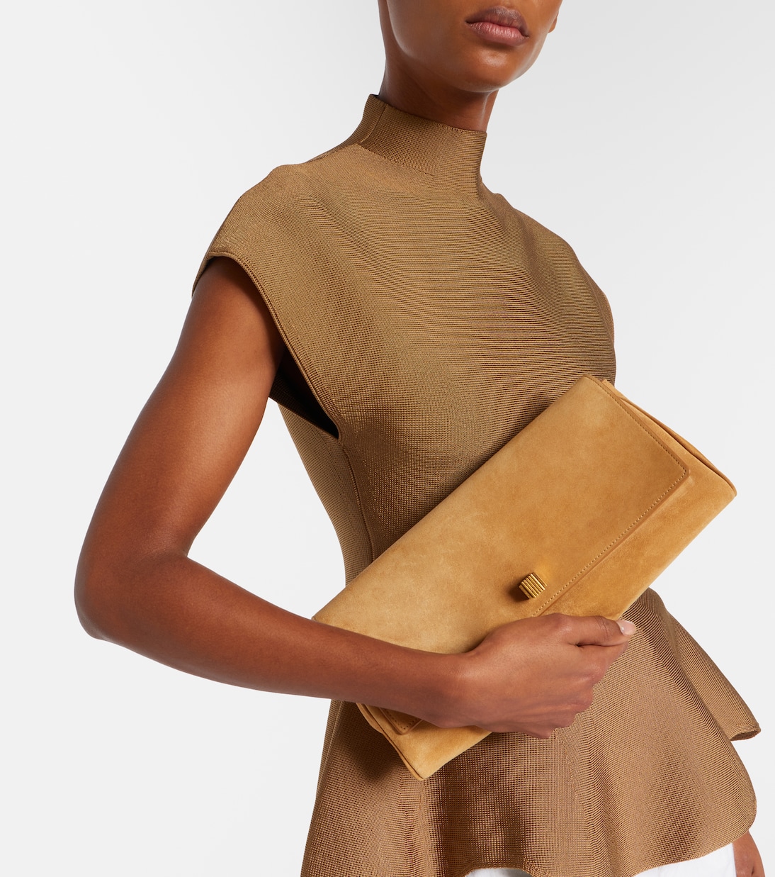 Audrey suede clutch | Khaite