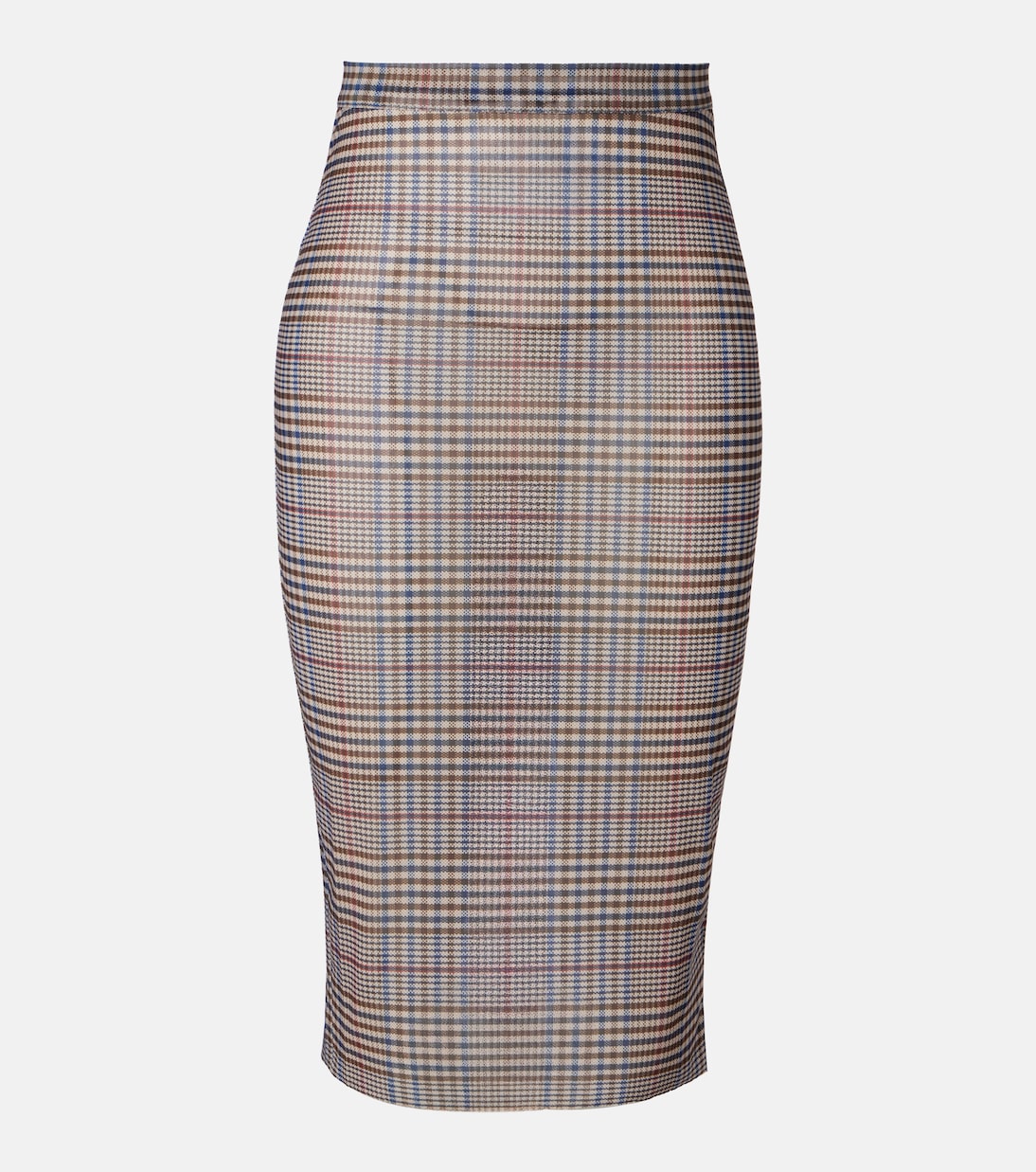 Aurora plaid sheer mesh midi skirt | The Frankie Shop
