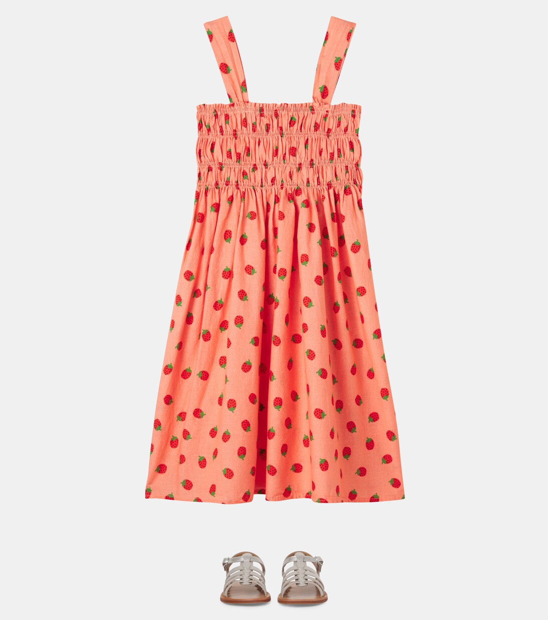 Sandalen Plagette Strap aus Metallic-Leder | Pom d'Api