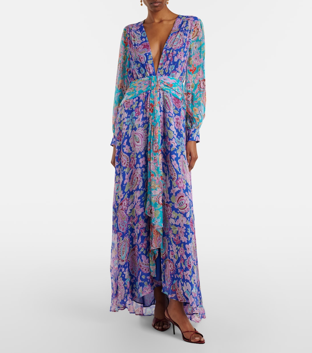 Robe longue Meera à fleurs | Rixo