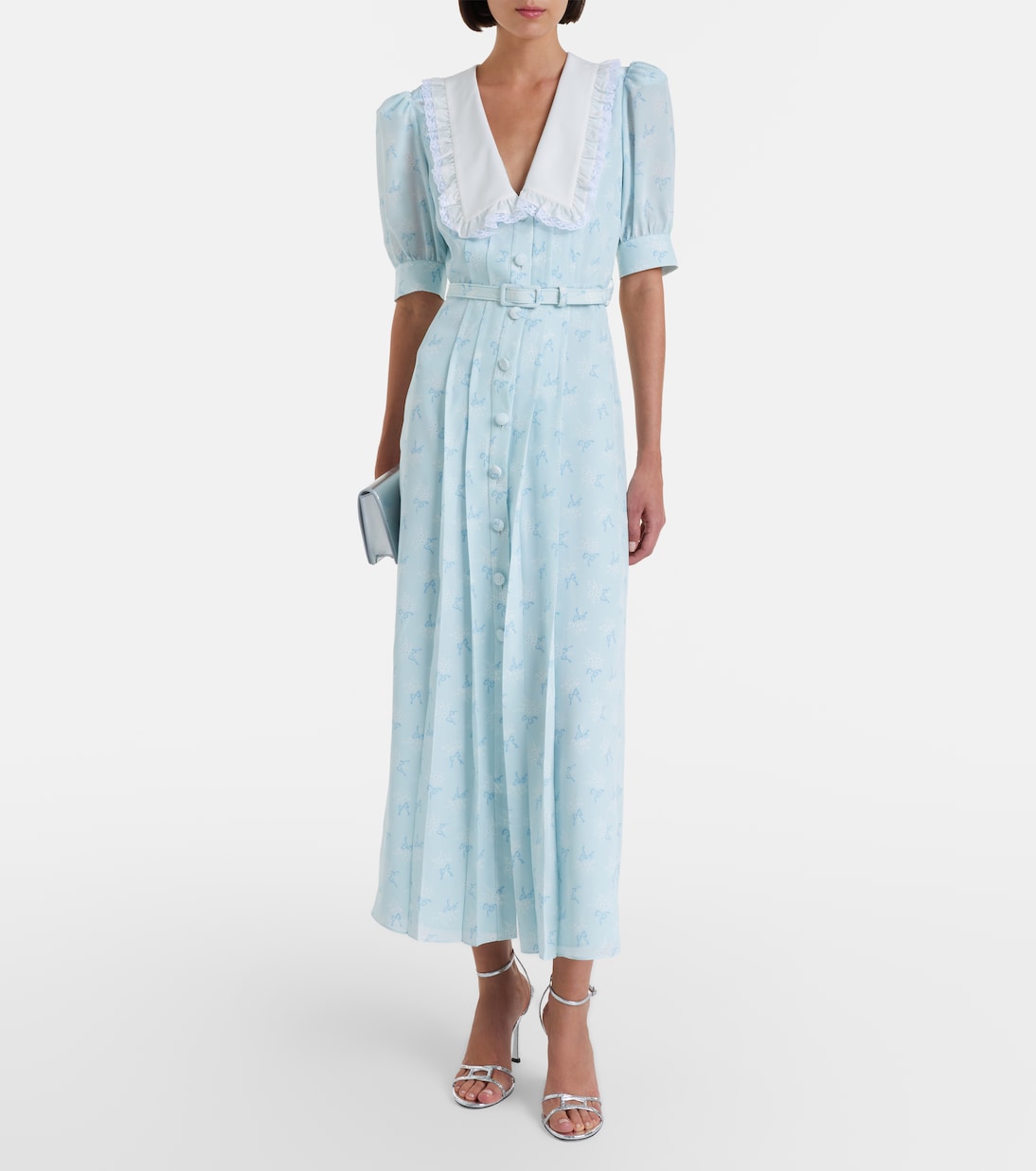 Floral silk midi dress | Alessandra Rich