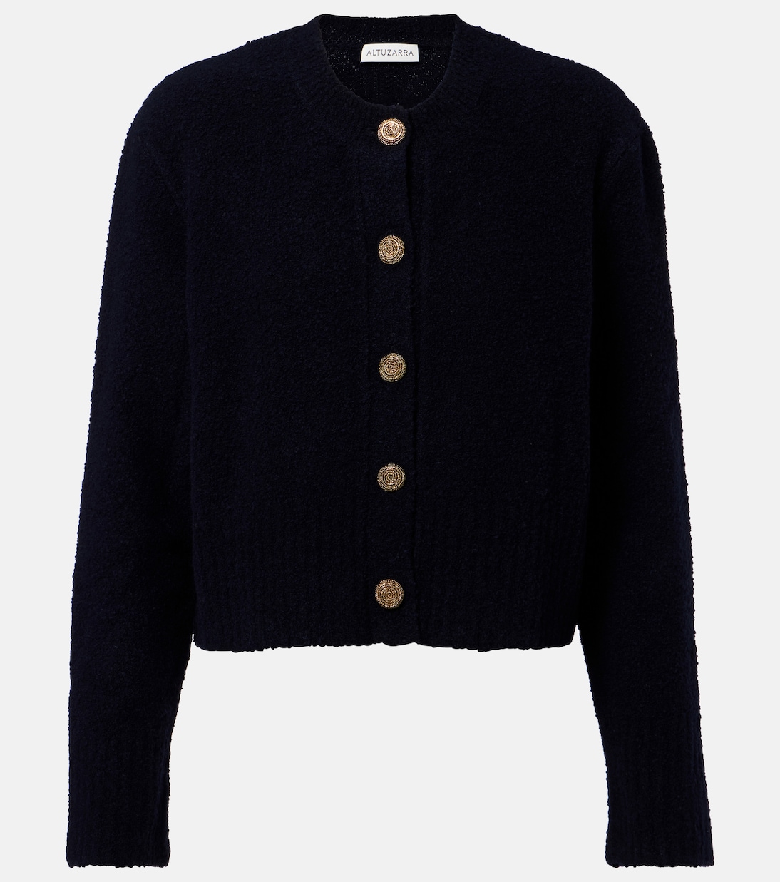 Cárdigan cropped Harris en mezcla de lana | Altuzarra