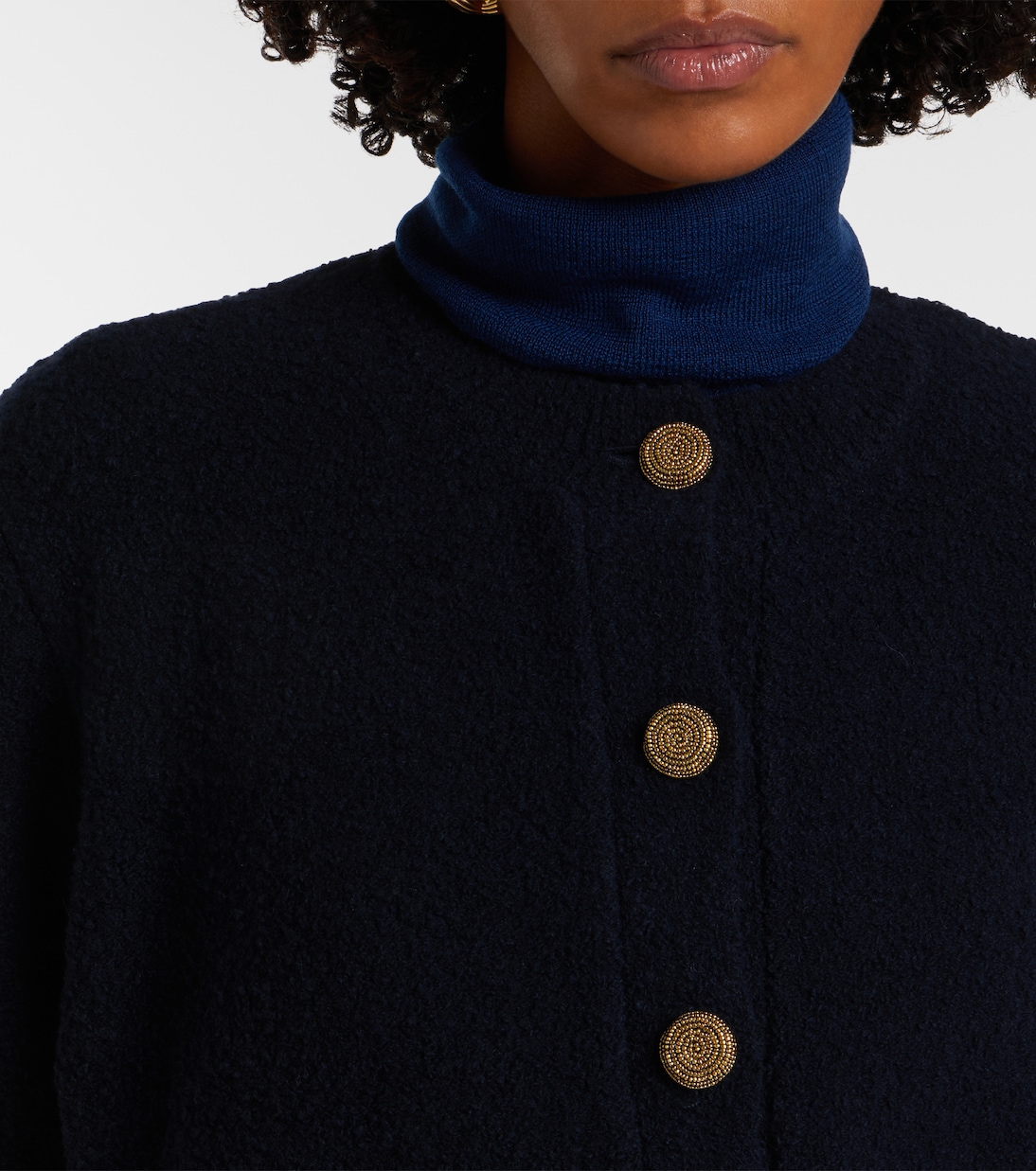 Cárdigan cropped Harris en mezcla de lana | Altuzarra