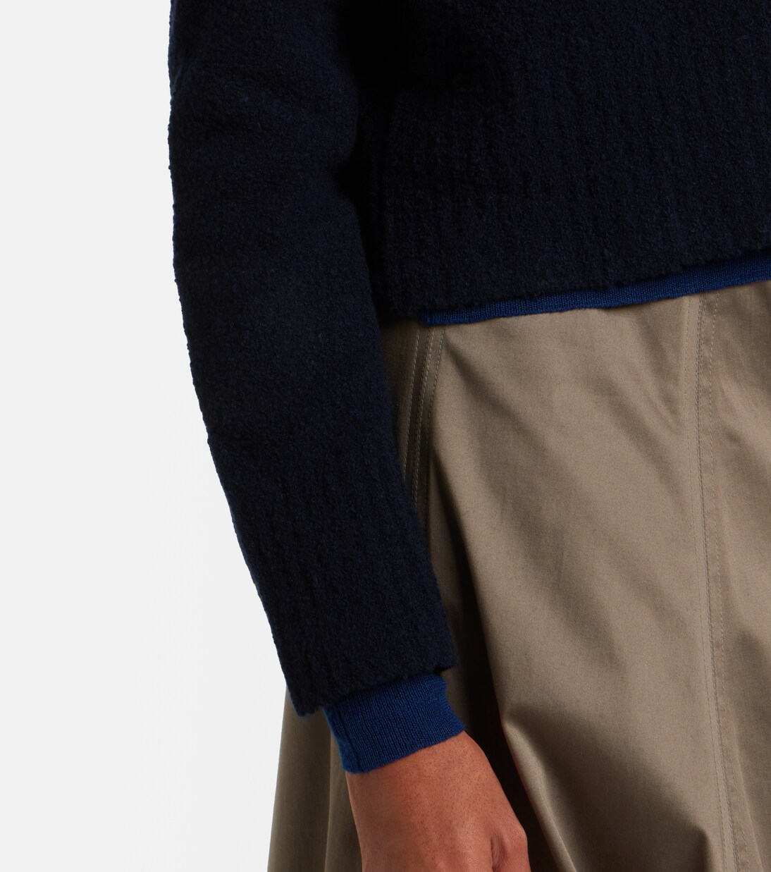 Cárdigan cropped Harris en mezcla de lana | Altuzarra