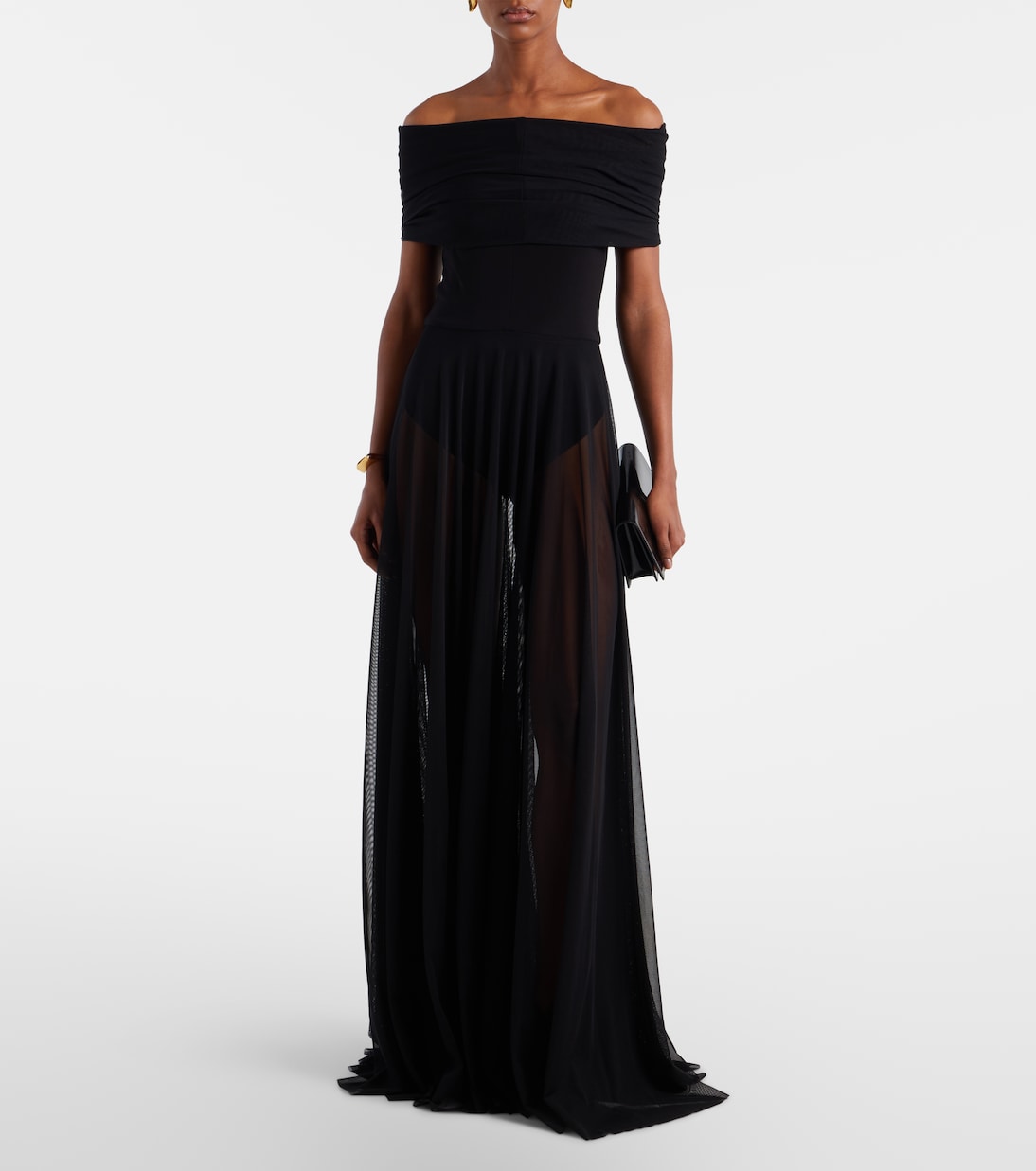 Maxikleid aus Mesh | Norma Kamali