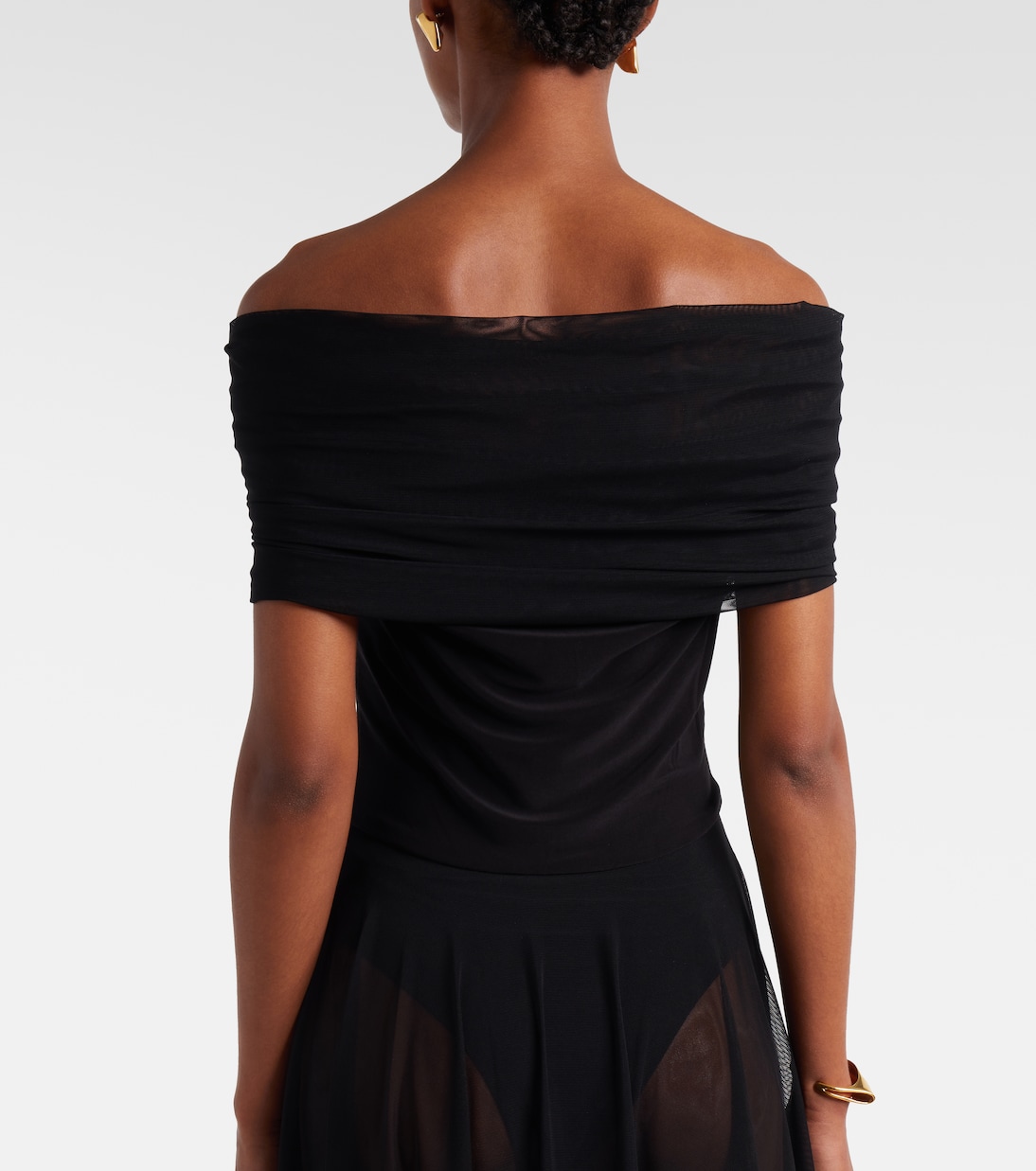 Maxikleid aus Mesh | Norma Kamali